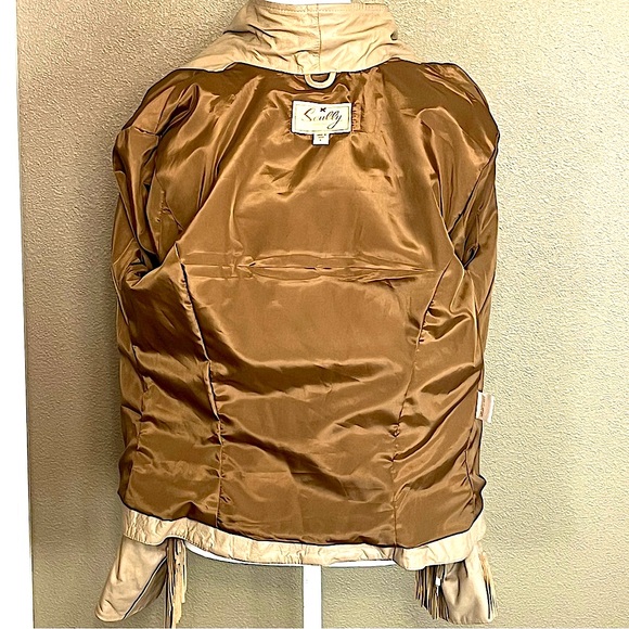 SCULLY “Rodeo Cowboy Fringe Love Tattoo” Leather Jacket Size L Western Rodeo Y2K - Picture 12 of 15